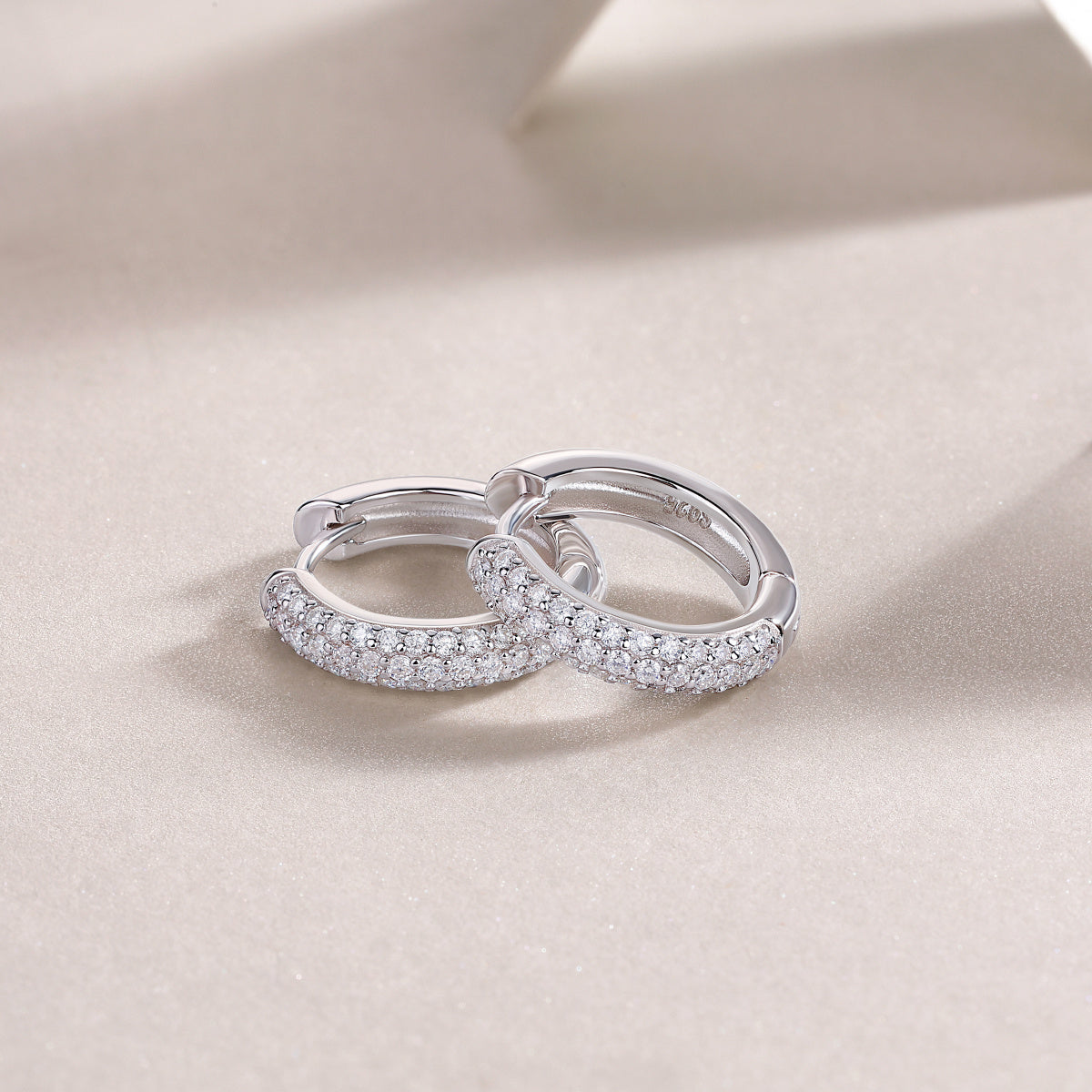 Corner Star Diamond Set Moissanite Silver Earrings Luxury Fashion Diamond Earrings Stud Earrings