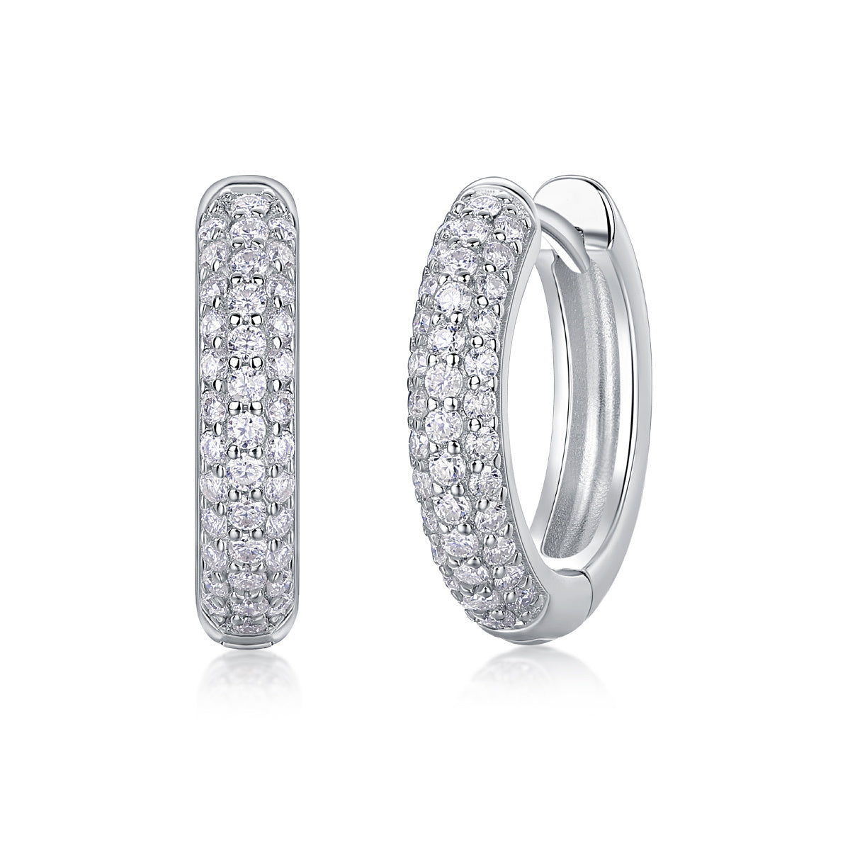 Corner Star Diamond Set Moissanite Silver Earrings Luxury Fashion Diamond Earrings Stud Earrings